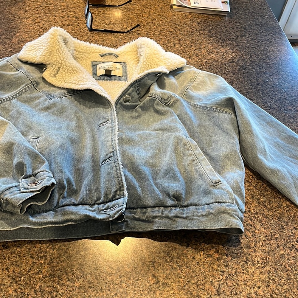 Lined denim jacket